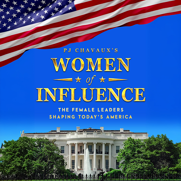 Cover of Women of Influence book by PJ Chavaux featuring female leaders
